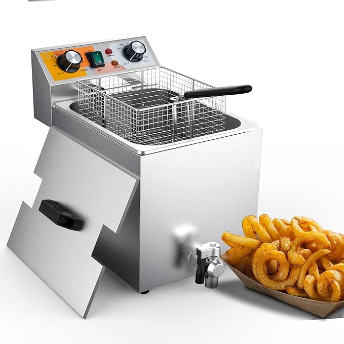 Fundamental 14 Qt. Electric Ledge Business Profound Fryer