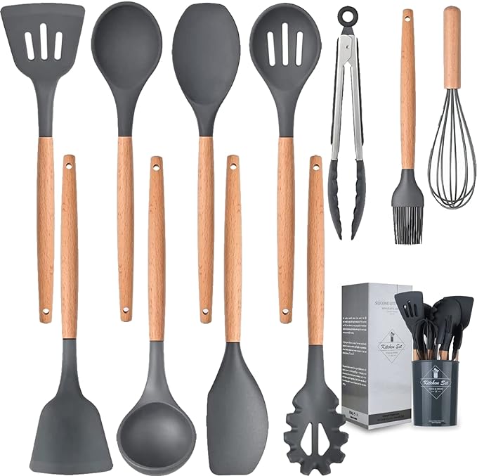 Silicone Cooking Utensils Kitchen Set